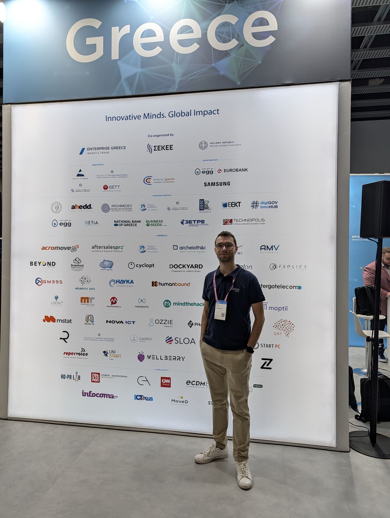 OZZIE Robotics at MWC 2026 with the Greek Delegation